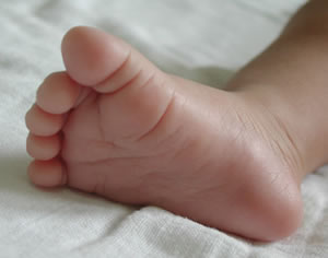 Child's foot